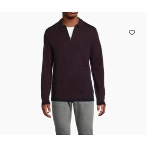 Robert Barakett  Forthill Half Zip Sweater Mens Size XL MSRP $195 Plum